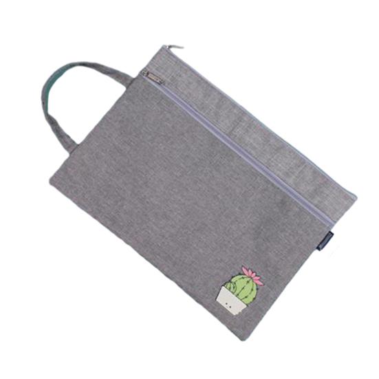 Mehrschichtige Aktentasche, Cartoon, tragbarer A4-Dokumentenhalter mit glattem Reißverschluss, Aktenhalter für Business School