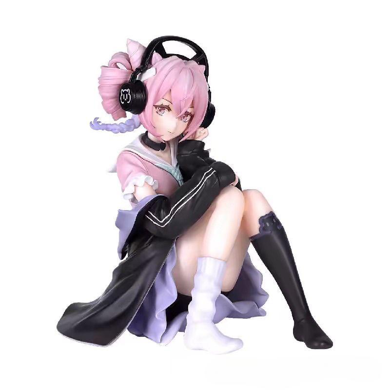 12CM Height Game 'Arknights' U-Official Streamer Energy Connection Seated Yurika Figure Model