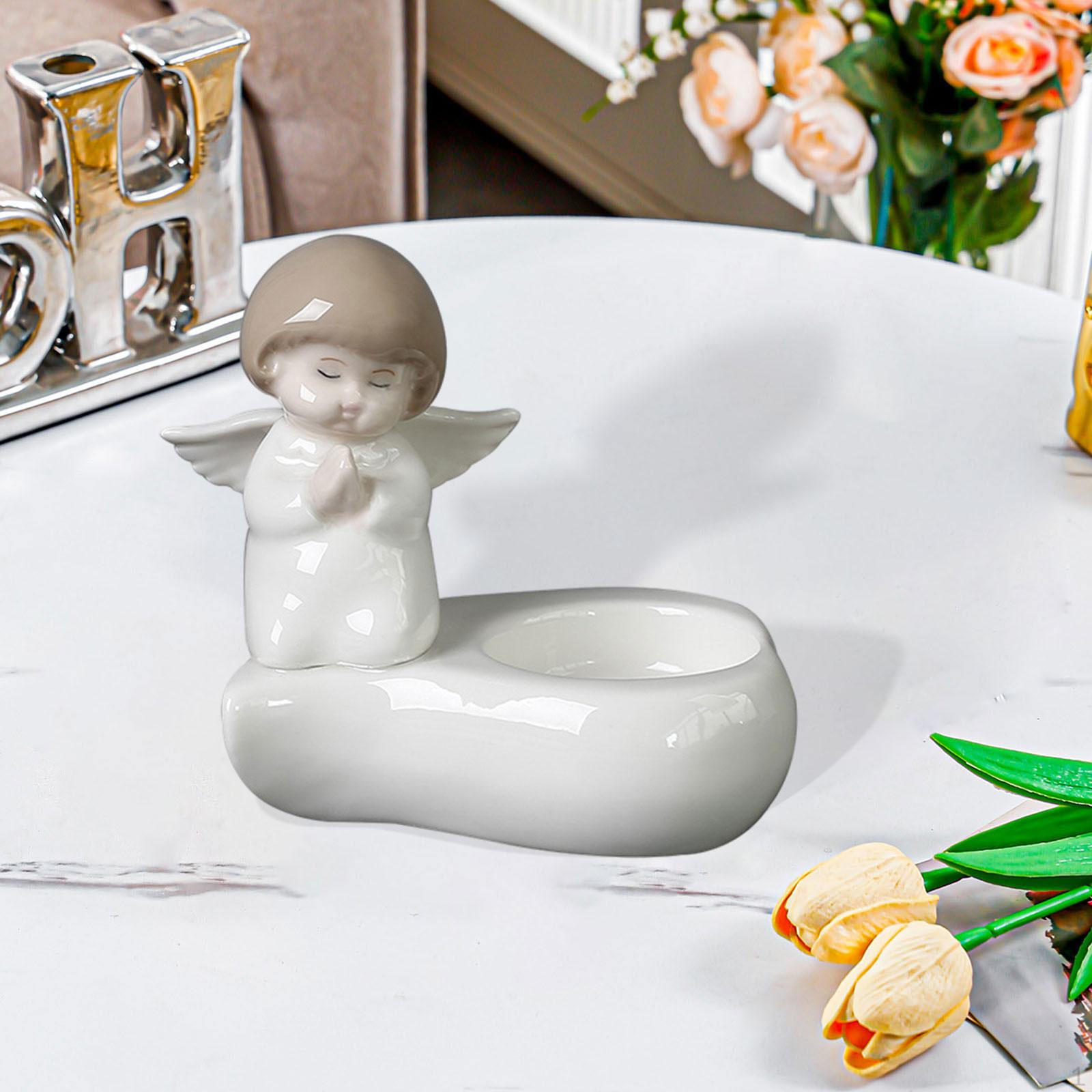 Подсвечник-фигурка ангела для чайных свечей Настольный декор Style A