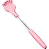 Telescoping Back Scratcher for Adults and Kids - Portable Itch Relief Tool with Comfortable Grip, Extendable Back Massager (Pink)