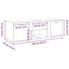 TV Cabinet in Sonoma Oak Finish 120 x 34 x 37 cm Particleboard