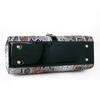 Autumn And Winter Snake Pattern Handbag First Layer Cowhide Bag Shoulder Bag Oblique Span Small Square Bag Underarm Bag