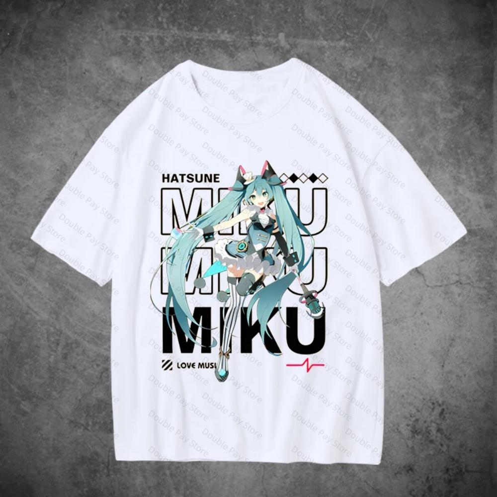 

New Miku Vocaloid T Shirts for Unisexs Shirts Women Y2k tshirts Vintage TShirt Crewneck Kids Tees Short Sleeve Clothing Summer 4XL