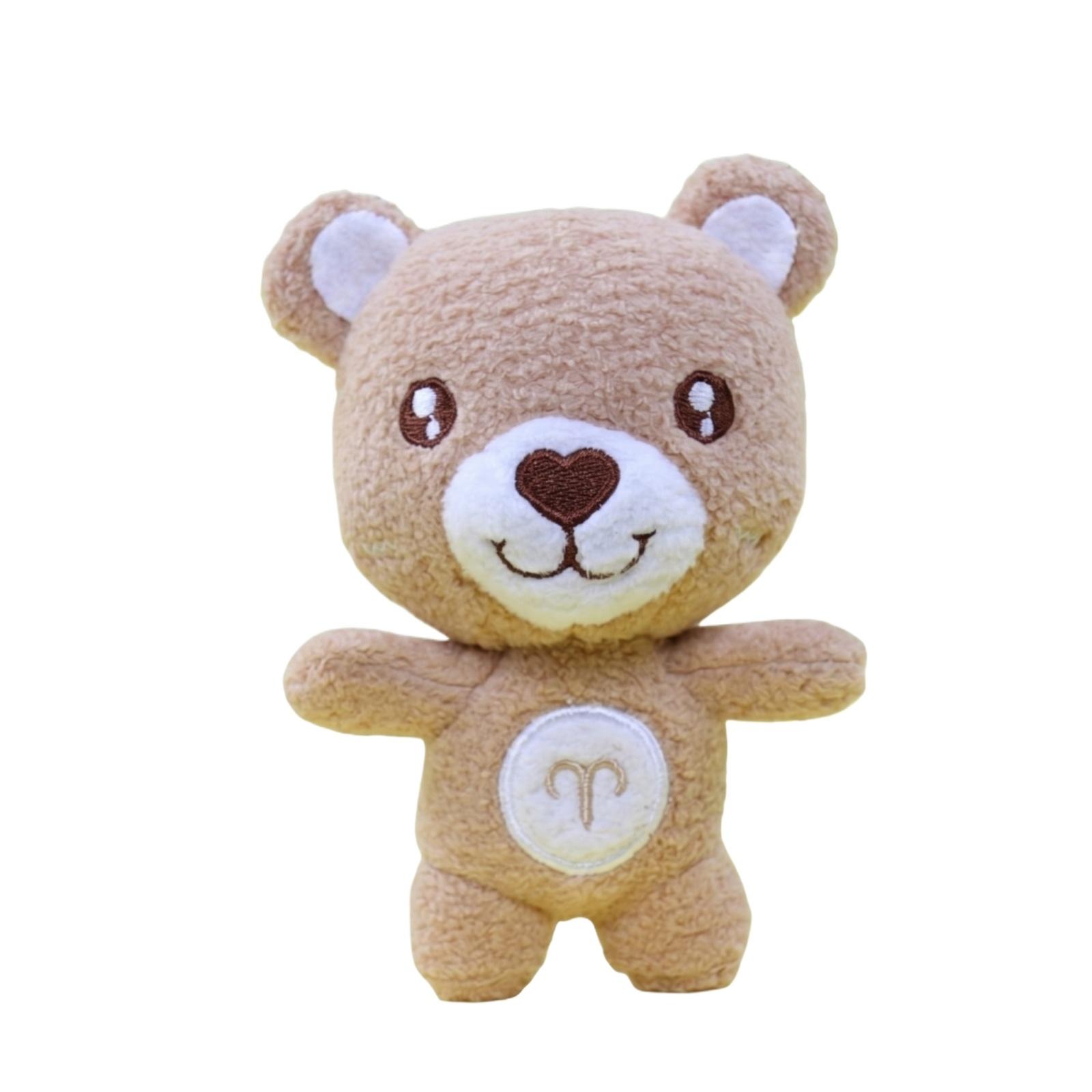 

Plush Stuffed Bear Toy Soft Fabric Material Cute Design Small Size Suitable for Children and Collectors Gift Item One Size бежевый