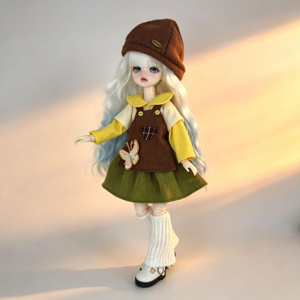 30cm 1/6 BJD Multi-Jointed Doll with Cute Clothes Set