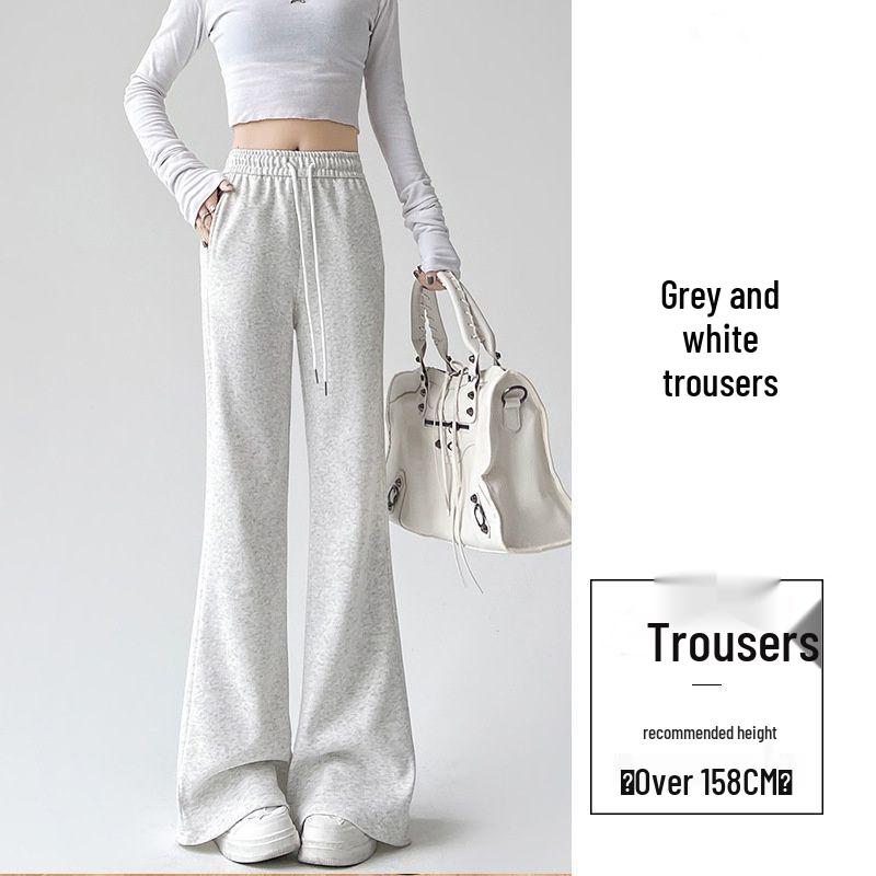 

Women s High-Waisted Micro-Flared Cotton Sweatpants - Slimming & Flattering Casual Wear for Spring/Summer 2026 S: 40-45 kg