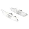 2pcs Side Marker Turn Signal Lights No Bulb for E90 E91 E92 E93 3 Series 2006-2011 (White)