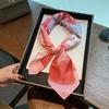 New Silk Scarf Versatile Streamer Simulation Silk Silk Scarf Scarf High Sense Elegant Fashion Scarf 71 Square Scarf Floral