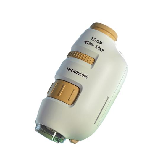 

Дитячий іграшковий мікроскоп 60X-180X світлодіодний портативний ручний міні-мікроскоп Навчання Освіта Досліджуючий учень Науковий експеримент Мікроскоп Іграшка B