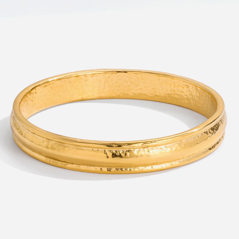 Design line ring non-fading bracelet 18k gold jewelry