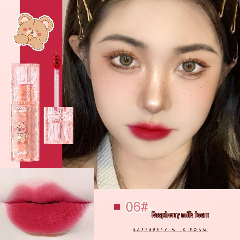 

Baxi Cute Milky Bear Matte Lip Mud - Non-Transfer, Vibrant & Everyday Wear Lip Glaze 2g