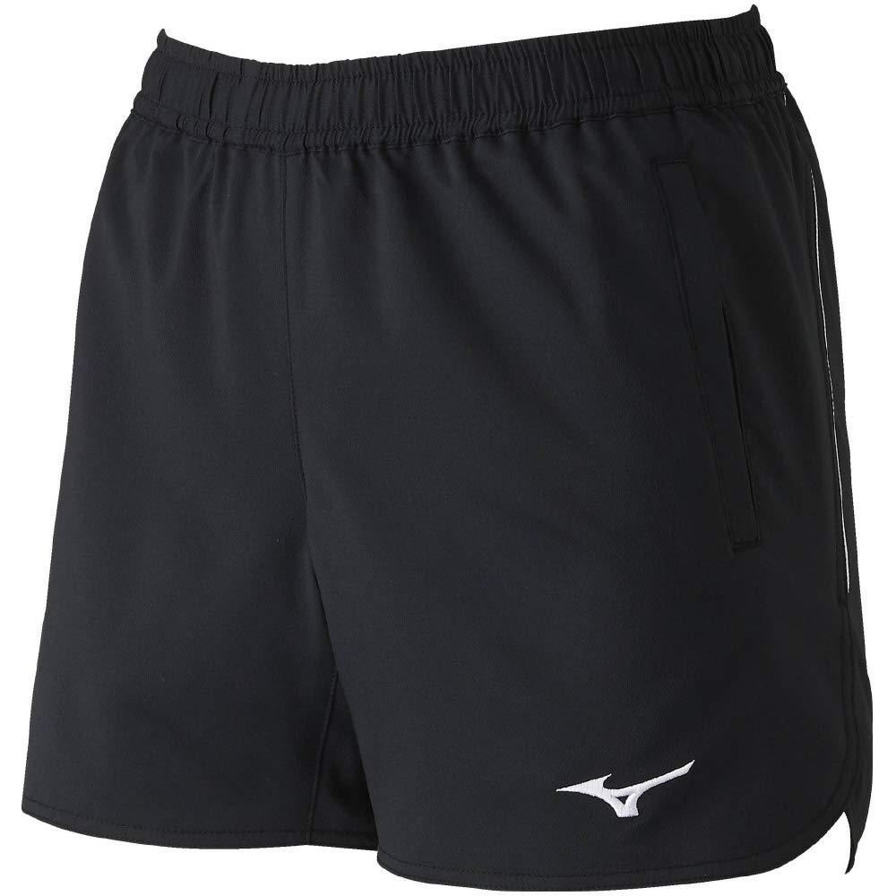 Mizuno Table Tennis Game Pants, Standard, Moisture-Wicking, Quick-Drying, JTTA Certified, Men's, Black, Size S (82JB9006)