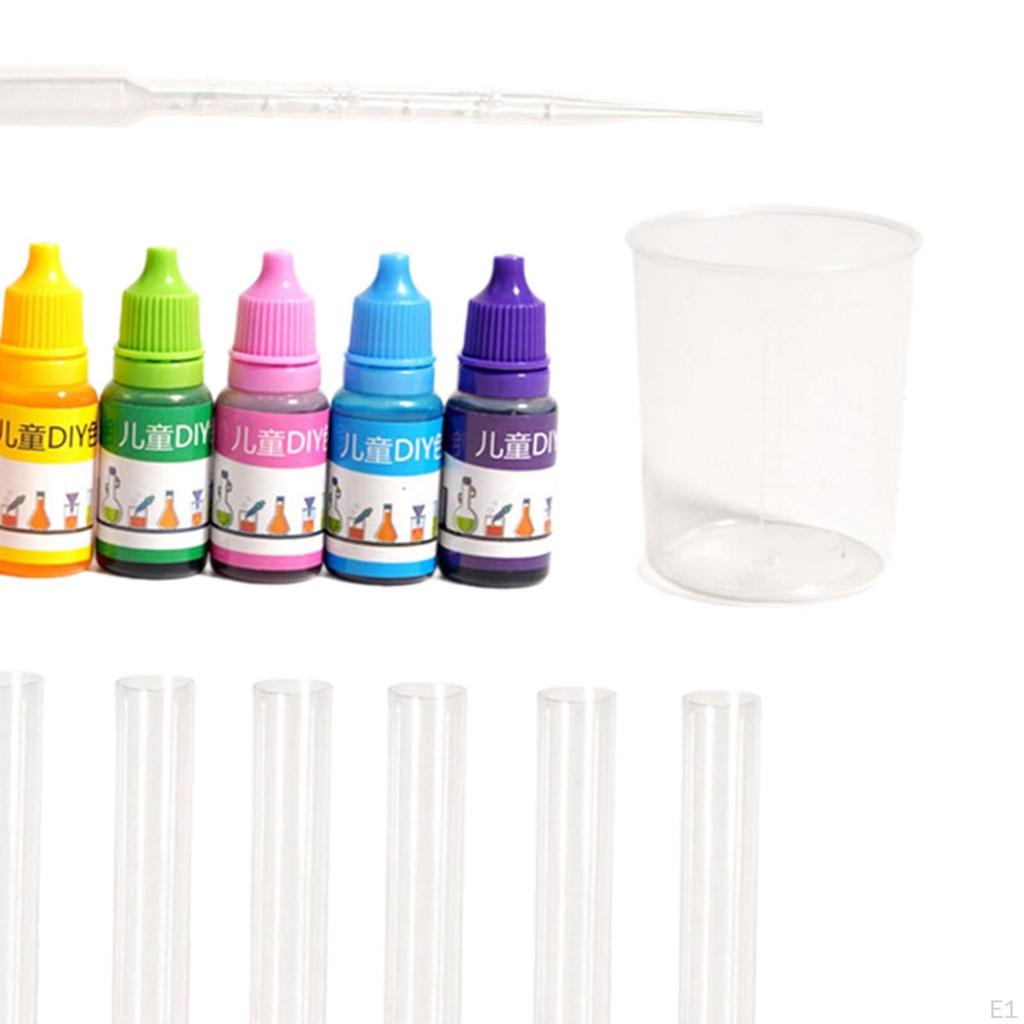 Chemistry Science Kit,Colorful Test Tube Color Toy,Science Holder Three Primary