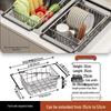 Abdo Stainless Steel Kitchen Sink Dish Drainer Rack