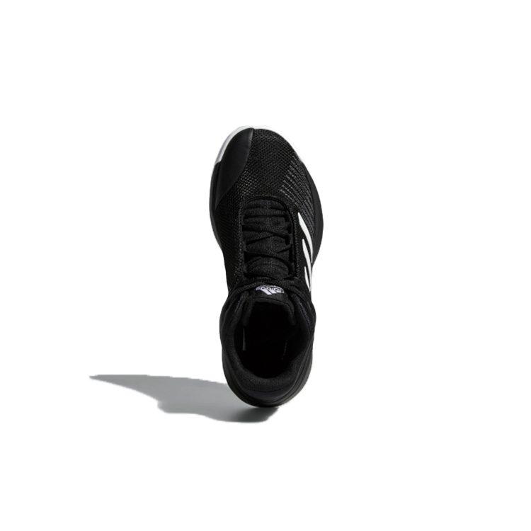 Adidas Pro Spark 2018 K Breathable Mid top Children's Basketball Shoes Black White Gray Kids' AH2644