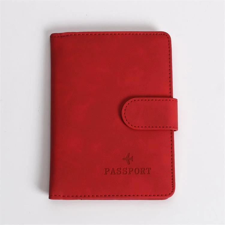 Passport Holder Cover Wallet RFID Blocking Leather Card Case Travel Accessories for Women Men