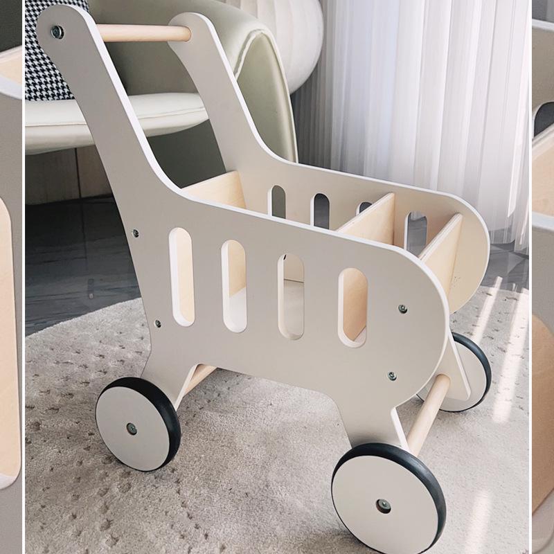 Wooden Multifunctional Toddler Walker with Piano & Shape Sorting