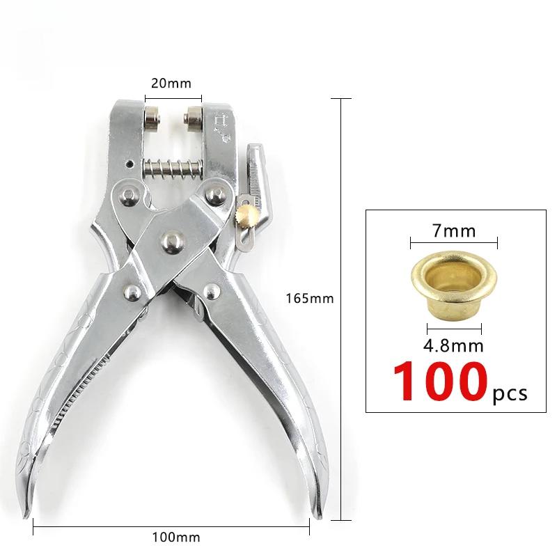 

Набор из 101 шт. универсальных клещей для установки люверсов, портативный ручной пресс для люверсов/пробойник для кожи/ремня/обуви/одежды 1set