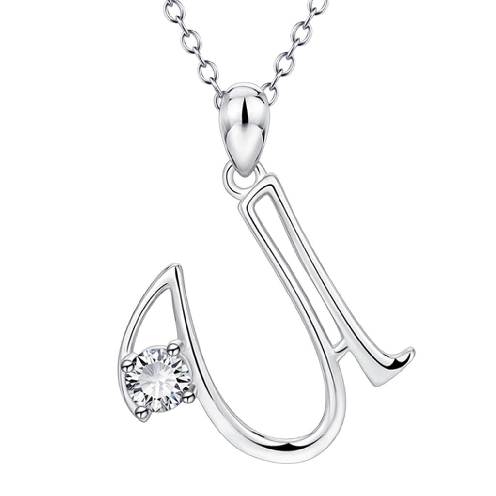 26 English Letters Fashionable Diamond Pendant Popular Items Necklaces