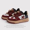 Couple Niche Casual Board Shoes Burgundy High-End Series Board Shoes Classic Star Shoes