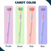 1PC 360 Degree Three-sided Soft Bristle Toothbrush Oral Care Safety Toothbrush Teeth Deep Cleaning Portable Travel Dental Oral Care