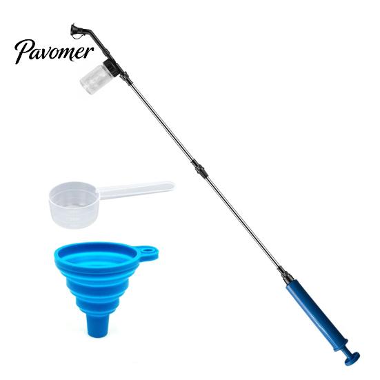 Attic Insect Powder Applicator Diatomaceous Earth Duster Garden Dispenser Puffer Sprayer Control Valve with Telescopic Extension Rod for Home