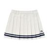 MARTINE GOLF Line Point Pleats Culottes_White