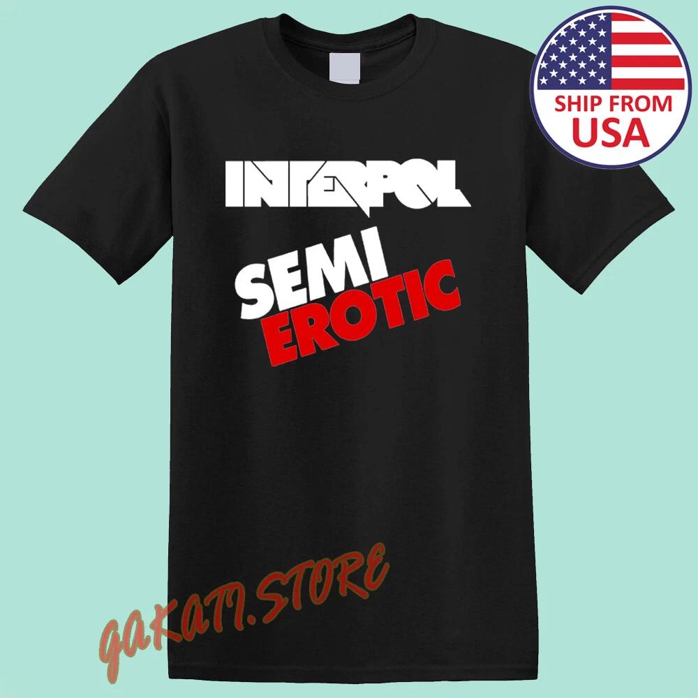 Interpol Semi Erotic Men s Black Size S-5XL 3XL