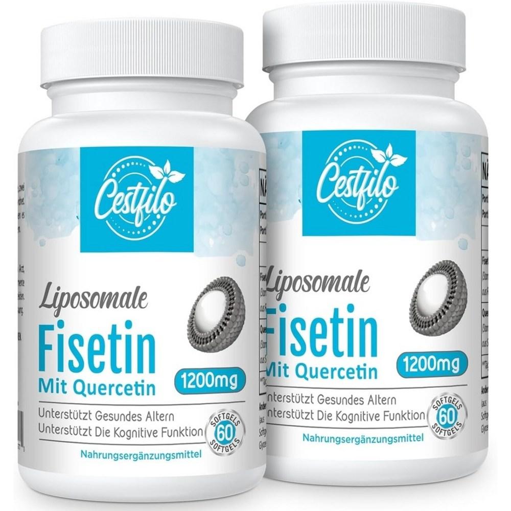 Fisetin Liposomal Fisetin Quercetin 60 Tablets 2 Bottles