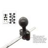 Universal High Strength Ball Joint Adapter 360 Degree Rotating For Motorcycle Scooter Handlebar Phone Mount Holder Stand