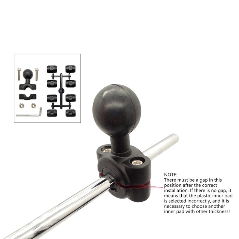 Universal High Strength Ball Joint Adapter 360 Degree Rotating For Motorcycle Scooter Handlebar Phone Mount Holder Stand