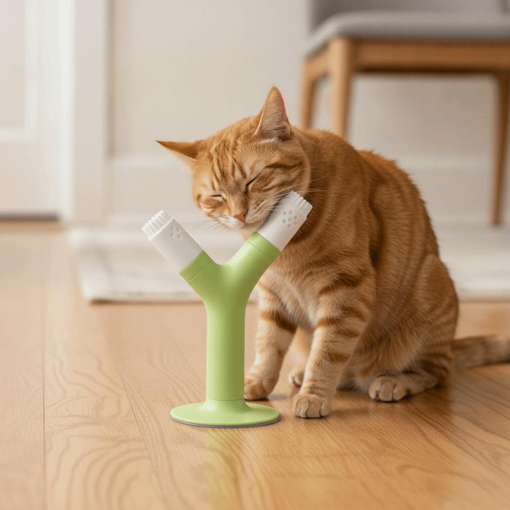 Removable Cat Itching Stick Soft Pet Hair Removal Comb Durable Pet Toothbrush Cat Toy