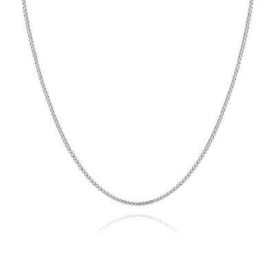[CRYSTAL HAZE CRYSTAL HAZE] Chaîne Maille Box Argent Collier Femme