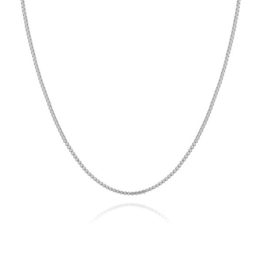 

[CRYSTAL HAZE CRYSTAL HAZE] BOX CHAIN SILVER Women s Necklace BOX CHAIN ​​SILVER (50cm)