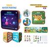 Magic Water Coloring Book for Toddlers Pocket Folding Cartoon Watercolor Drawing Painting Book Educational Art Crafts for Kids