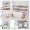 Wall Mounted Kitchen Tissue Holder Sauce Bottle Holder 4-in-1 Plastic Packaging Cutting Rack Storage Rack