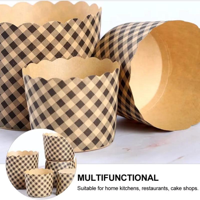 Kraft Paper Muffin Paper Cups Mini Cupcake Liners Oil- Proof Greaseproof Paper Baking Wrappers Cake Baking Cup Cases