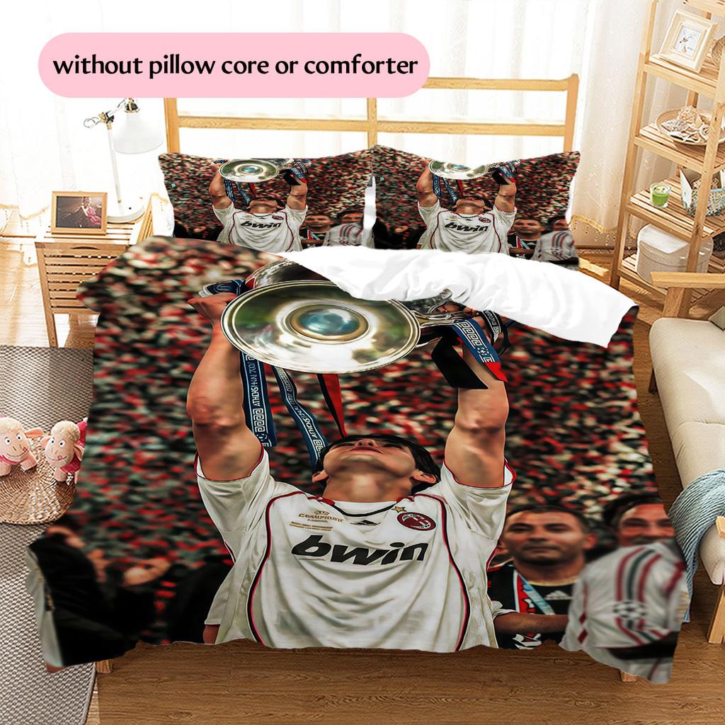 Biancheria da letto con motivo Kaka Decorazione per la casa Regalo di compleanno (1 * copripiumino + 2 * federa, senza nucleo),merchandising per fan.