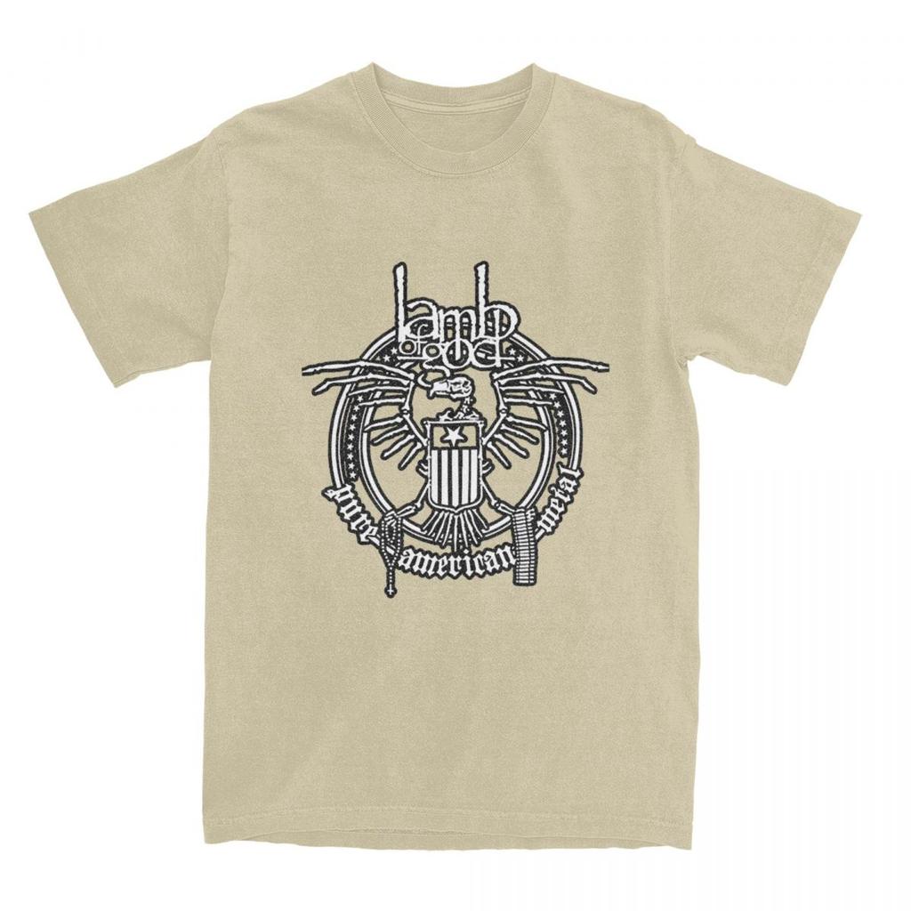 Lamb Of God T-Shirt Heavy Mental Band Trendy Cool T Shirts Short Sleeve Y2K Retro Tshirt Summer Cotton 4XL 5XL Top Tees