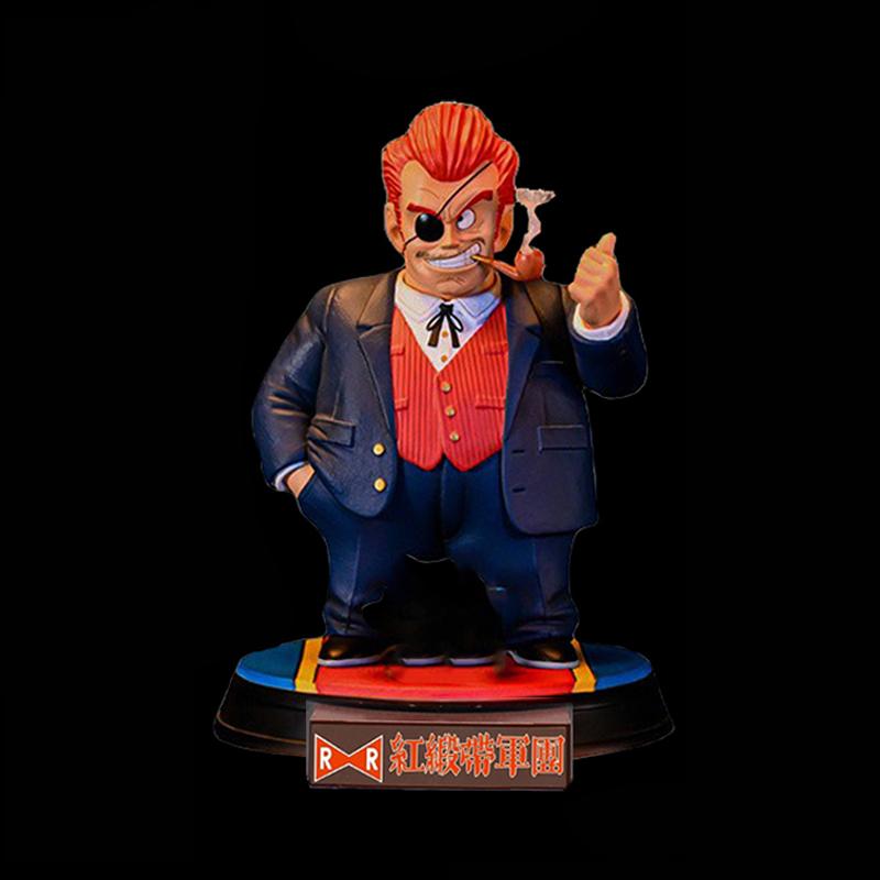 15-21cm Anime Drogan Boll Red Ribbon Army Figures Commander Red General Blue Action Figure Pvc Statue Collection Toys Model Gift