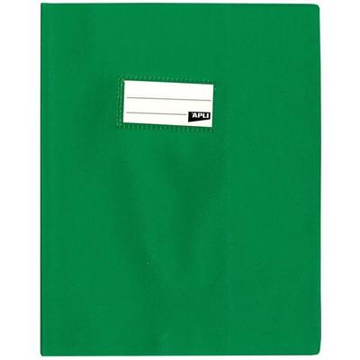 PVC Notebook Cover - APLI - 17x22cm - Green - Leather Grain - REACH Compliant