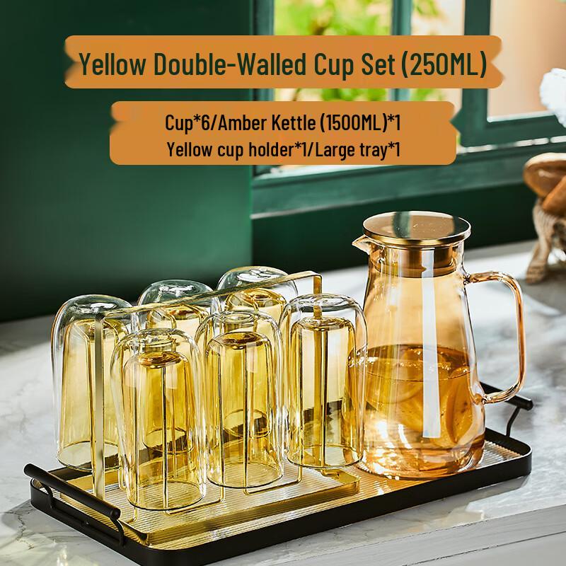 Heat-Resistant Double-Layer Glass Drinkware Set