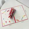 3D Pop-up Happy Birthday Card Hollow Paper Carving Birthday Greeting Card for Kids Friends Family Creative Birthday Gifts Cards