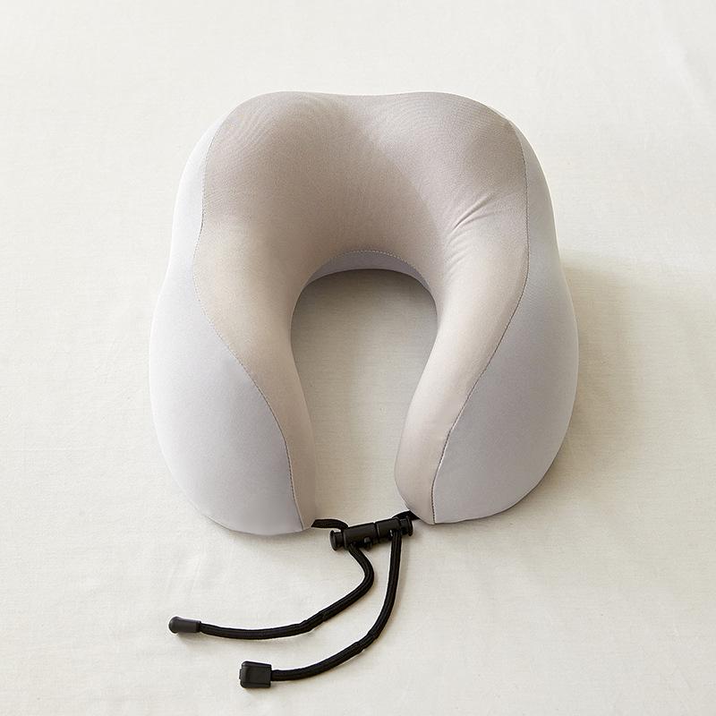 U-Shaped Memory Foam Travel Neck Pillow for Sleep & Airplane Headrest