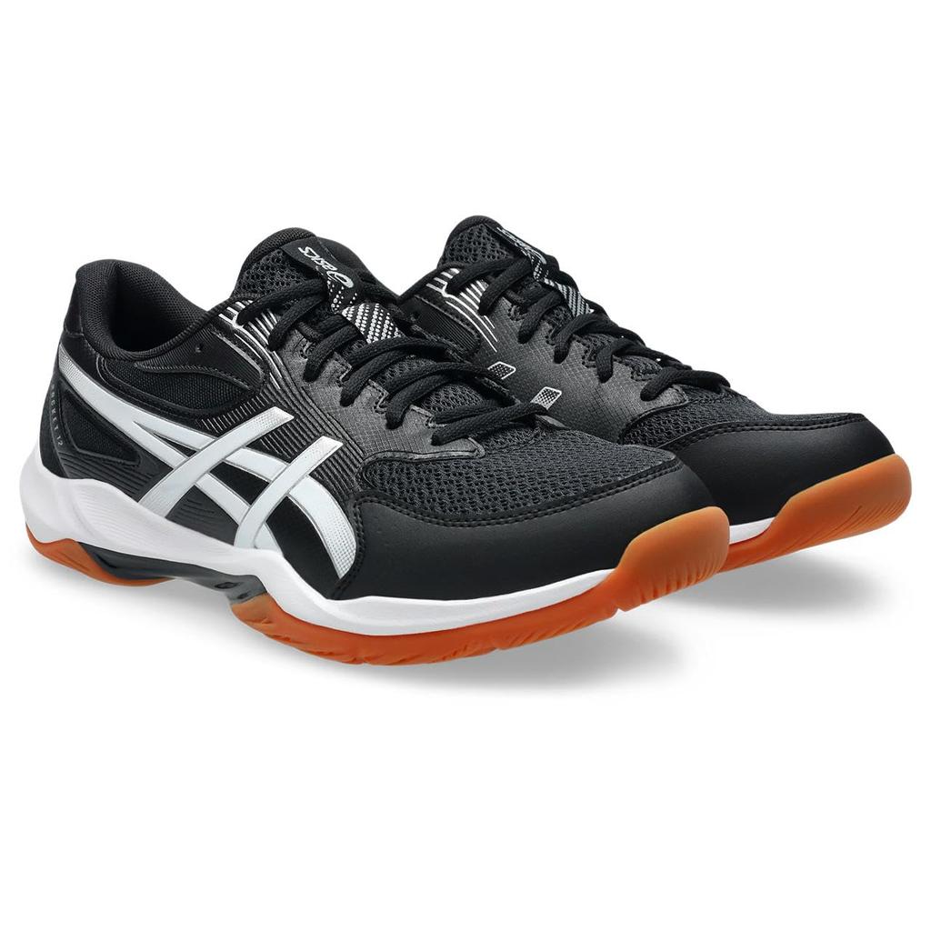 ASICS 12 Indoor Sports Unisex Size 001 2E GEL-ROCKET Shoes, 1073A080, Adult, (Black/White), 25.0 cm,