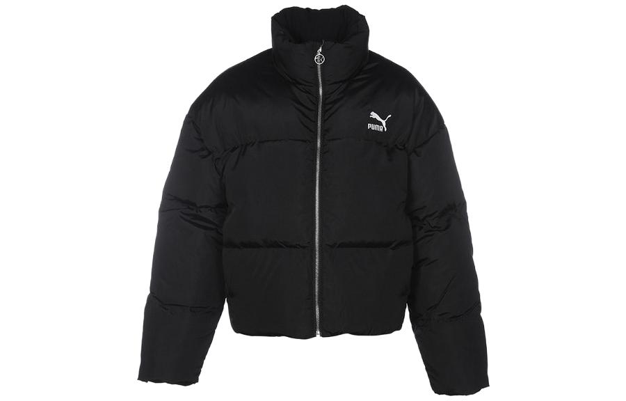 PUMA Down Jackets Women s Black Stand Collar Other 623601-01 XS