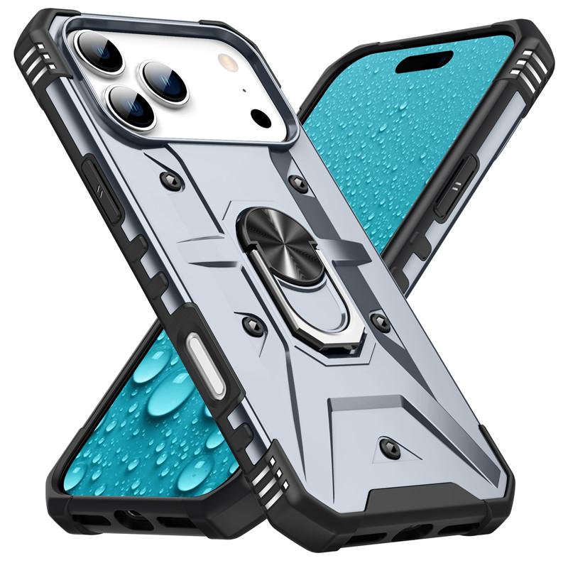 

Чехол-броня для Iphone 17 Pro Max Iphone17 Air 5G Чехлы с защитой линз для Iphone 17Pro Чехол с магнитным держателем-кольцом For iphone 17