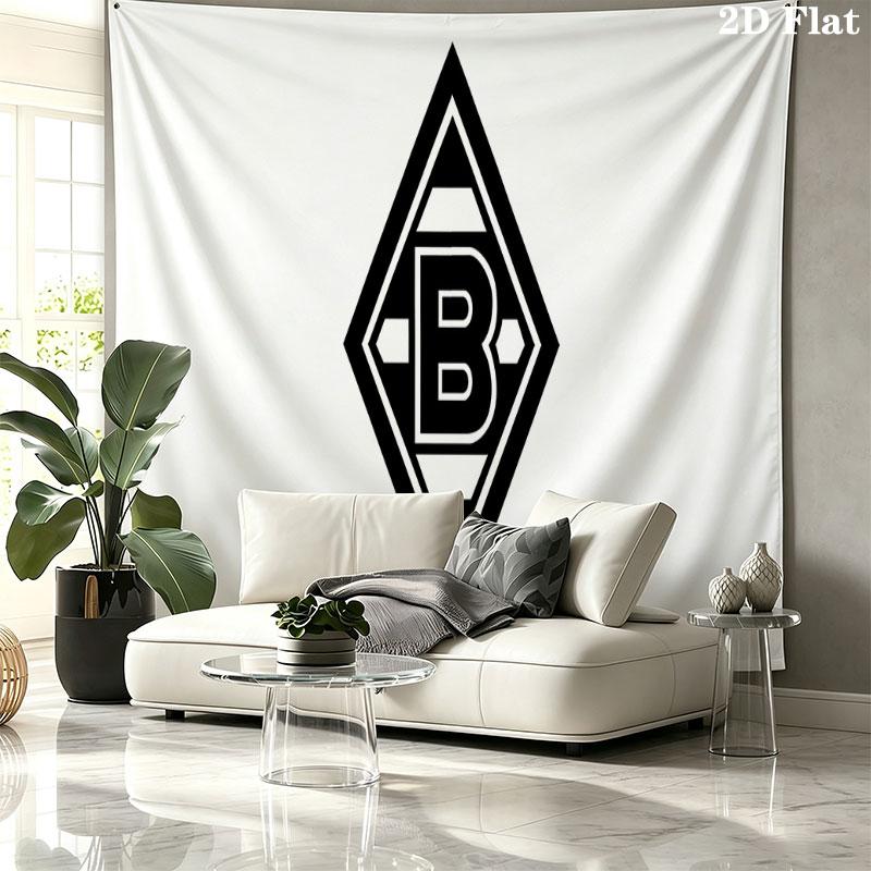 Borussia Monchengladbach Wall tapestry, aesthetic printed fabric blanket, suitable for bedroom, living room, and home decor.