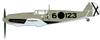 HOBBY MASTER Scale Messerschmitt Hans Plane HA8717 1/48 Bf-109E-3 Schmoller-Haldy (Finished Model)