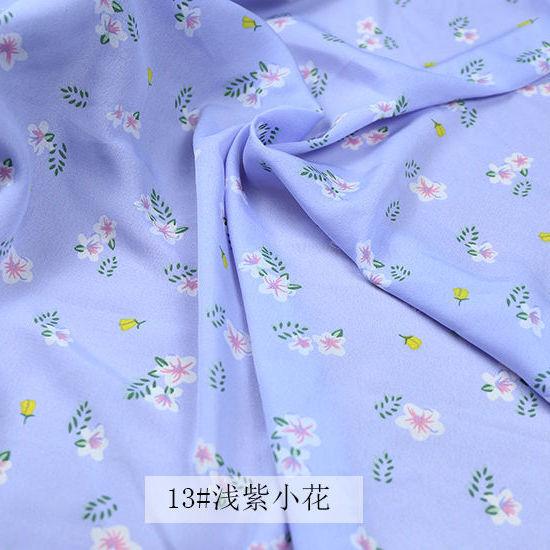 Kwiatowe Szyfonowe Tkaniny Draperowana Miękka Bluzka Sukienka Tkanina Odzieżowa Koreański Słodki DIY Ręcznie Robiona Robótka Ręczna Materiały Odzieżowe Szycie